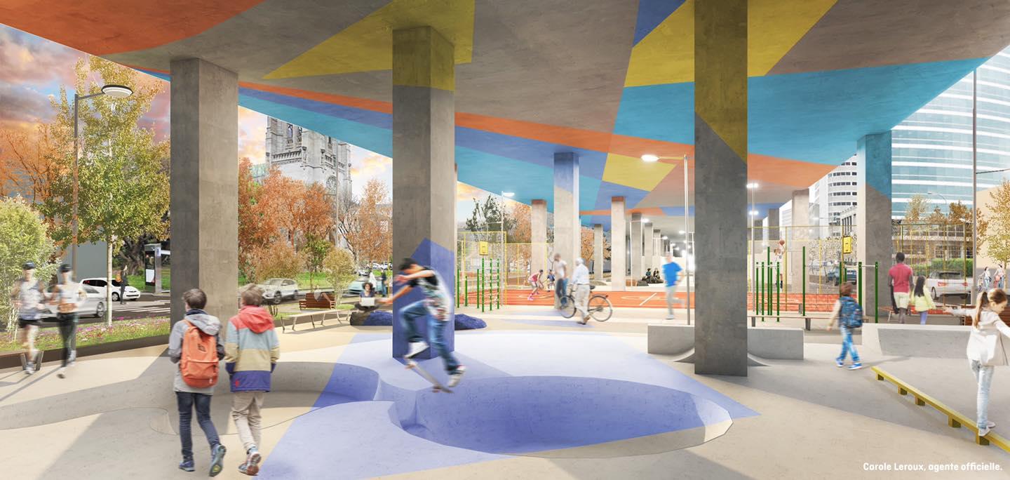 Projet Montréal is committed to beautifying a major urban scar in Montreal: the Metropolitan Expressway