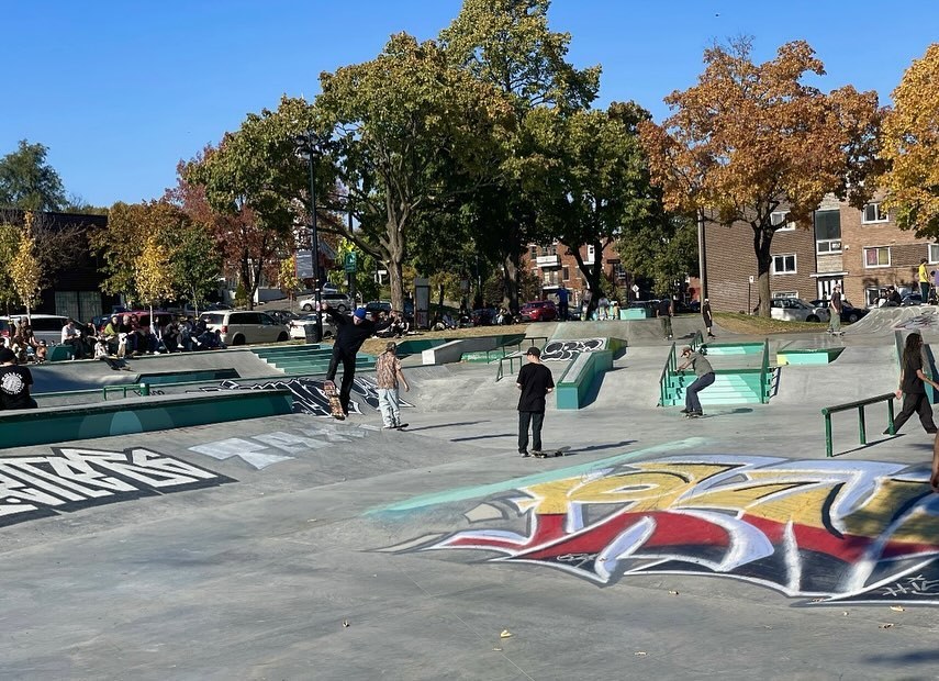 New skate park in Mercier-Hochelaga-Maisonneuve's Raymond-Préfontaine park