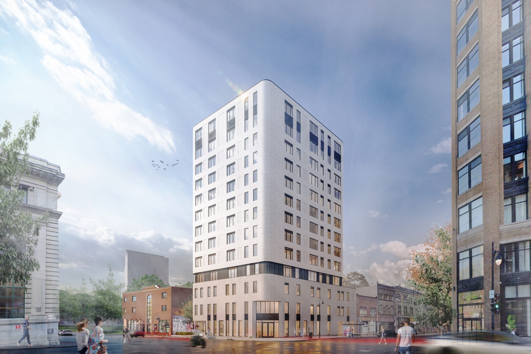 Loger + / La Ville de Montréal annonce un partenariat de 21,4 M$ avec l'UTILE pour la construction de 670 logements hors marché dédiés aux étudiantes et aux étudiants