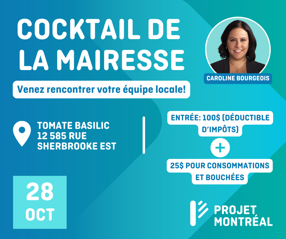 Cocktail de la mairesse Caroline Bourgeois