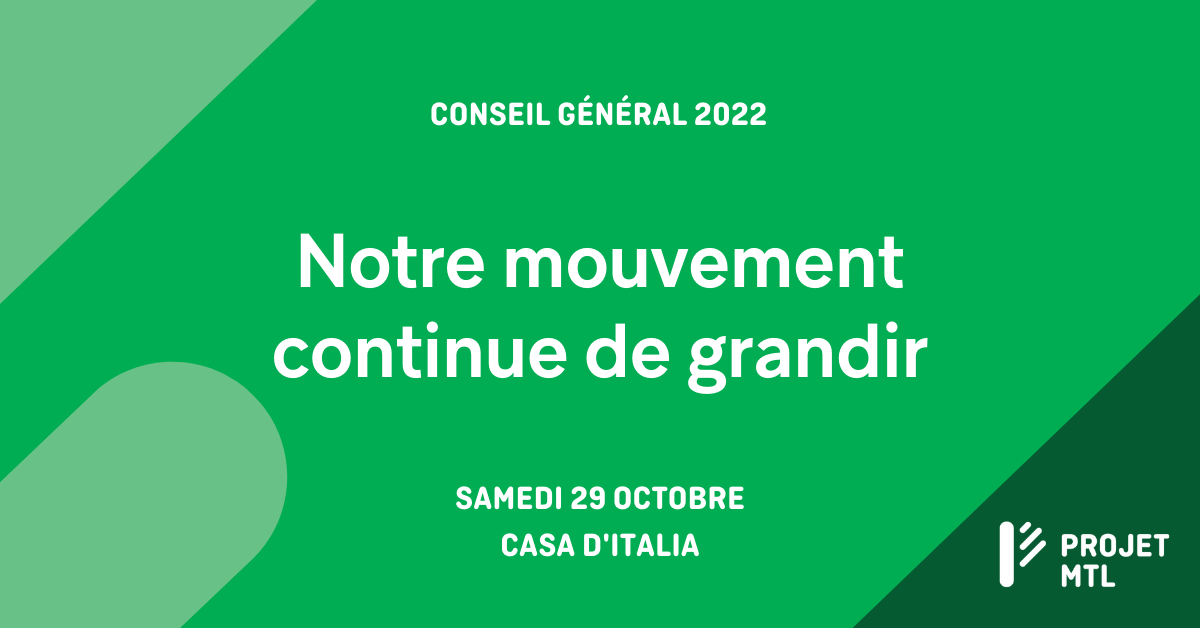 Conseil général 2022 - Notre mouvement continue de grandir
