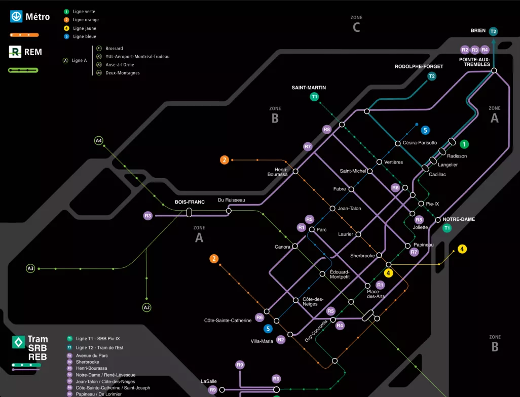 Une vision complète de la mobilité à Montréal
