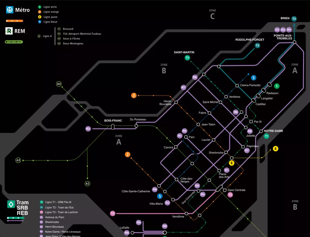 Une vision complète de la mobilité à Montréal