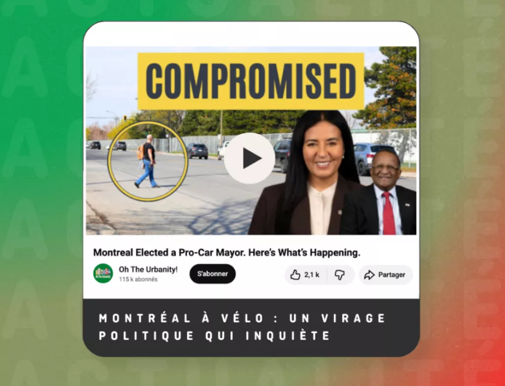 Montréal à vélo : un virage politique qui inquiète