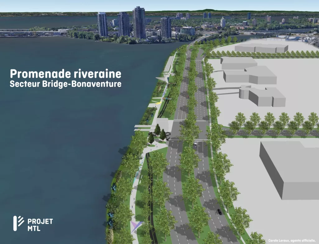 A MAJOR WATERFRONT PROMENADE ALONG THE ST. LAWRENCE