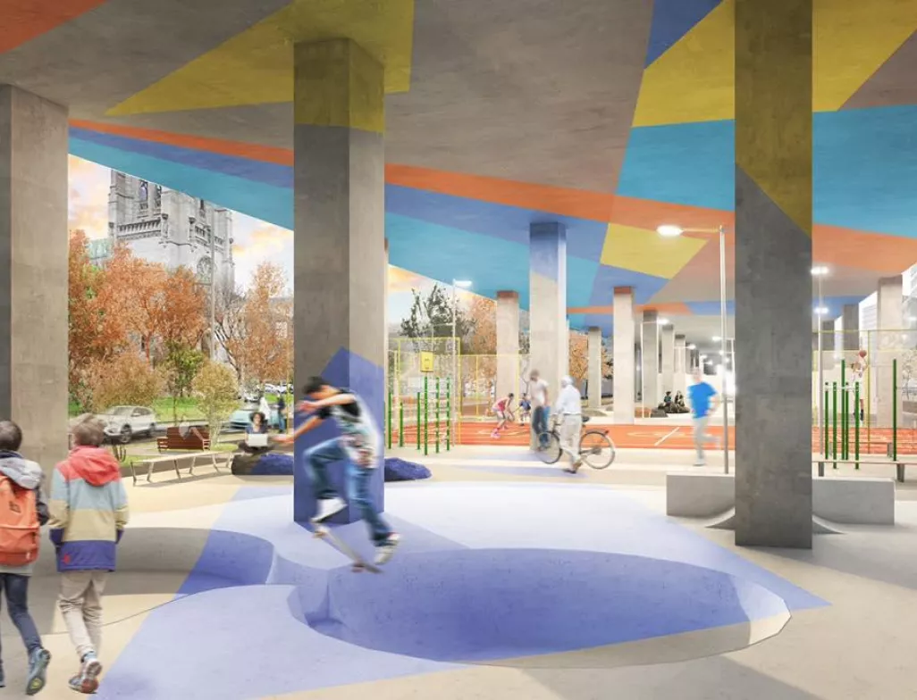 Projet Montréal is committed to beautifying a major urban scar in Montreal: the Metropolitan Expressway