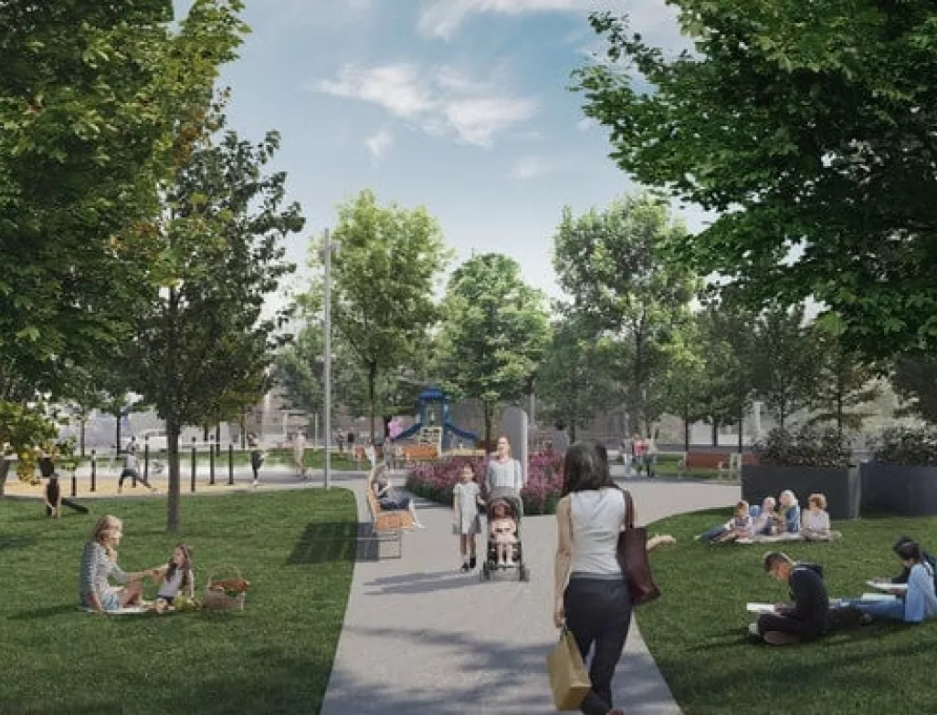 Un investissement de 8,8 M$ pour réaménager, sécuriser et verdir les abords du futur centre Sanaaq