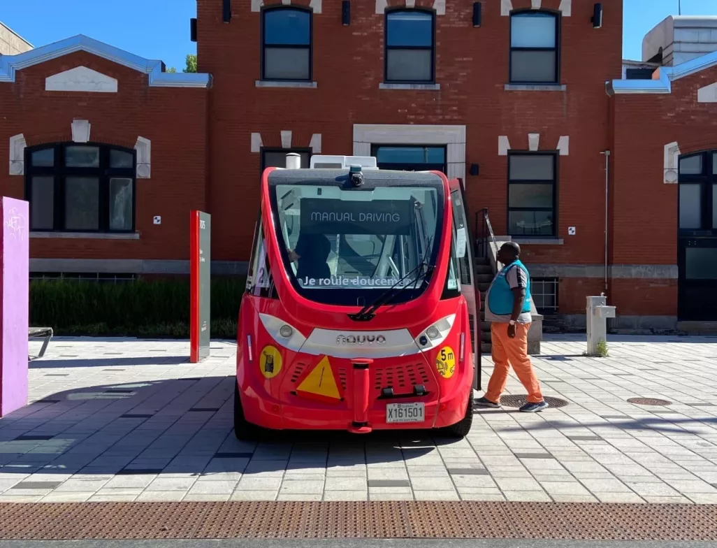 Les navettes autonomes de retour sur la Plaza Saint-Hubert