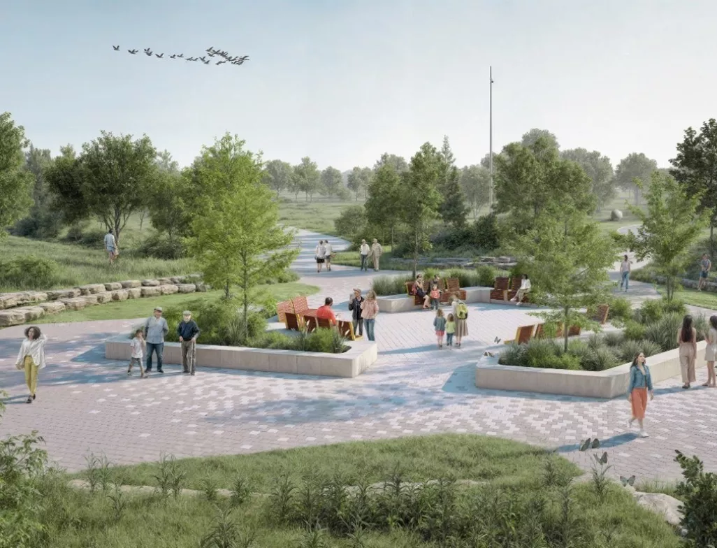Création d'un nouveau boisé sur un ancien site d'enfouissement - 24 nouveaux hectares de nature au parc Frédéric-Back
