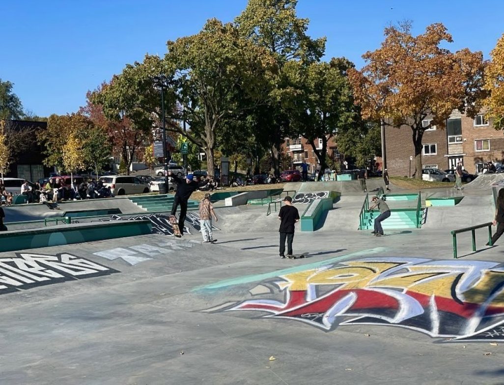 Nouveau planchodrome au parc Raymond-Préfontaine de l'arrondissement de Mercier-Hochelaga-Maisonneuve