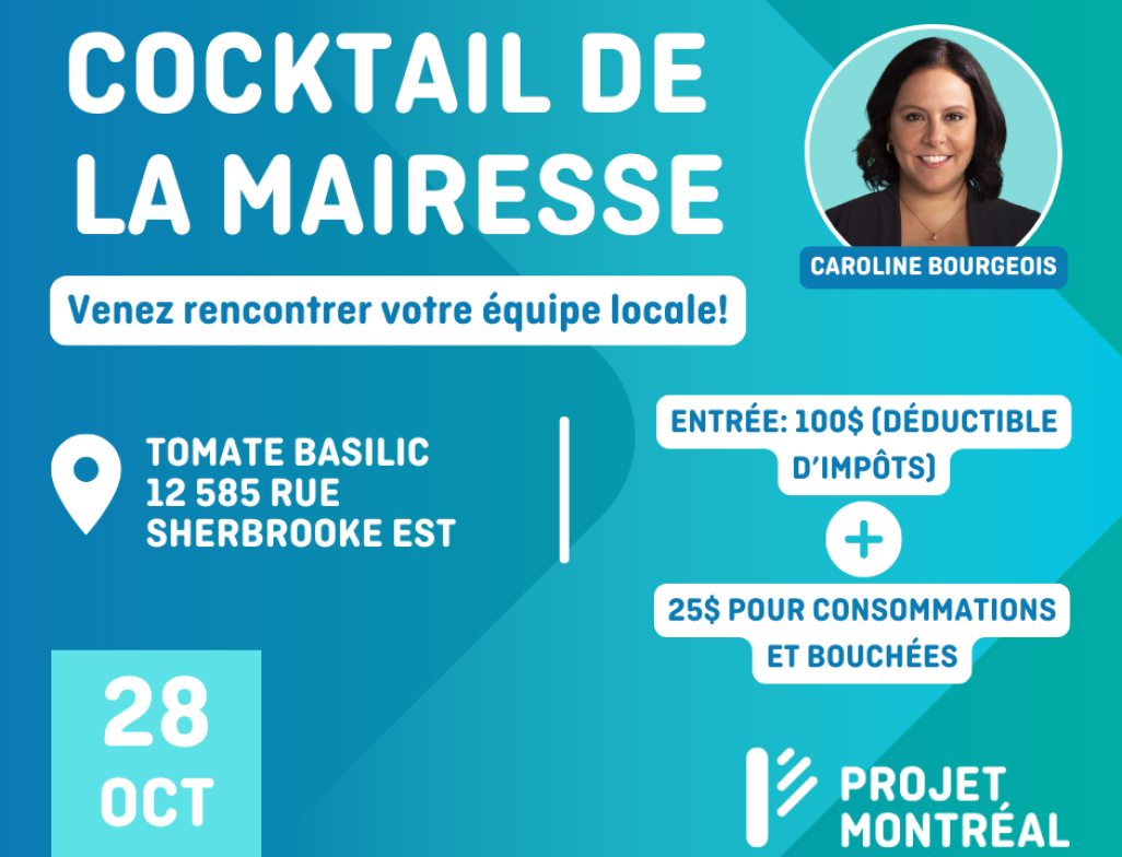 Cocktail de la mairesse Caroline Bourgeois