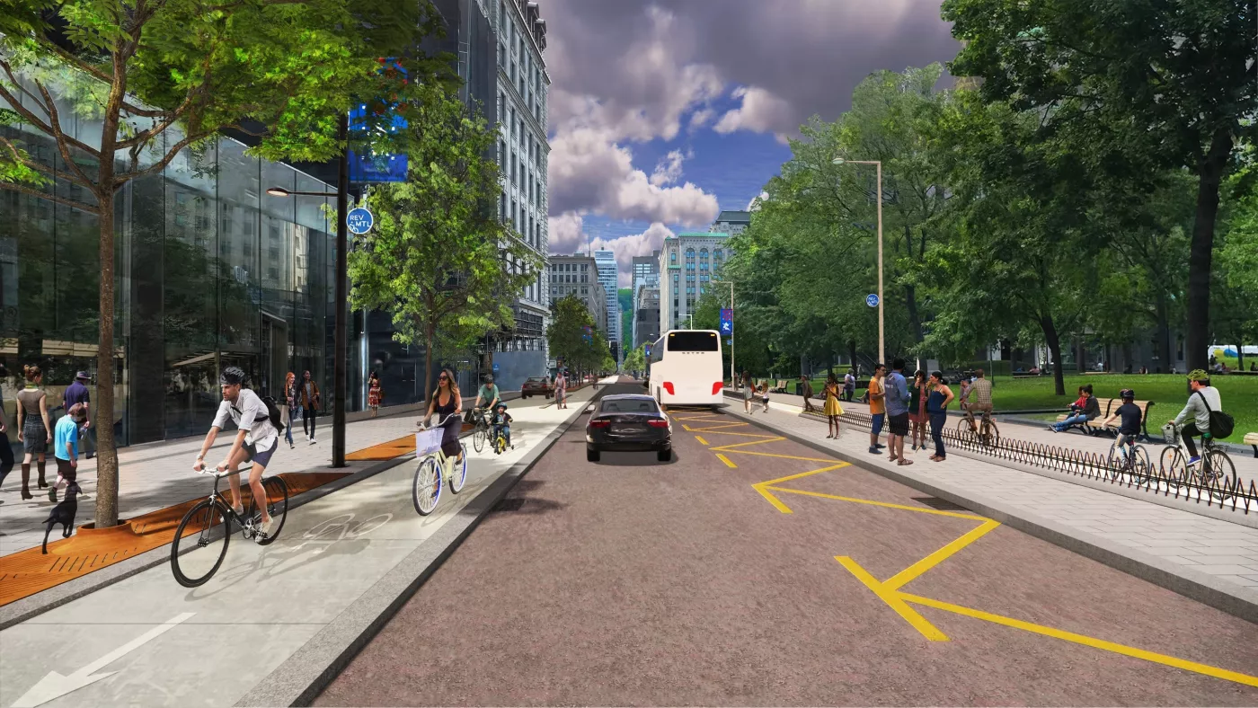 Réaménagement de la rue Peel : vers une artère plus conviviale, plus attrayante et plus sécuritaire