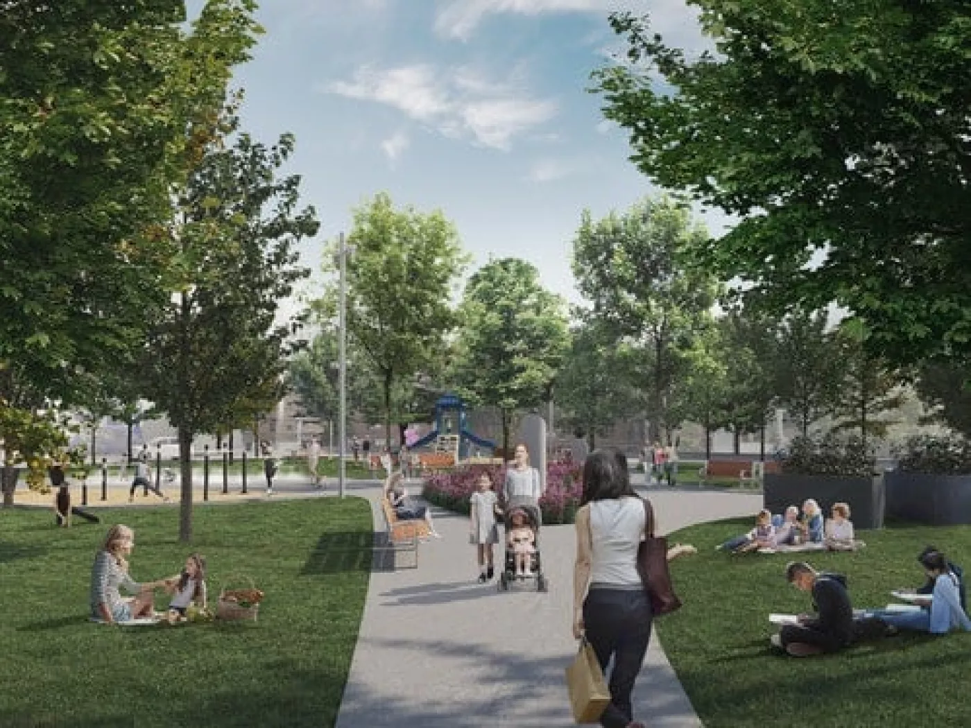 Un investissement de 8,8 M$ pour réaménager, sécuriser et verdir les abords du futur centre Sanaaq