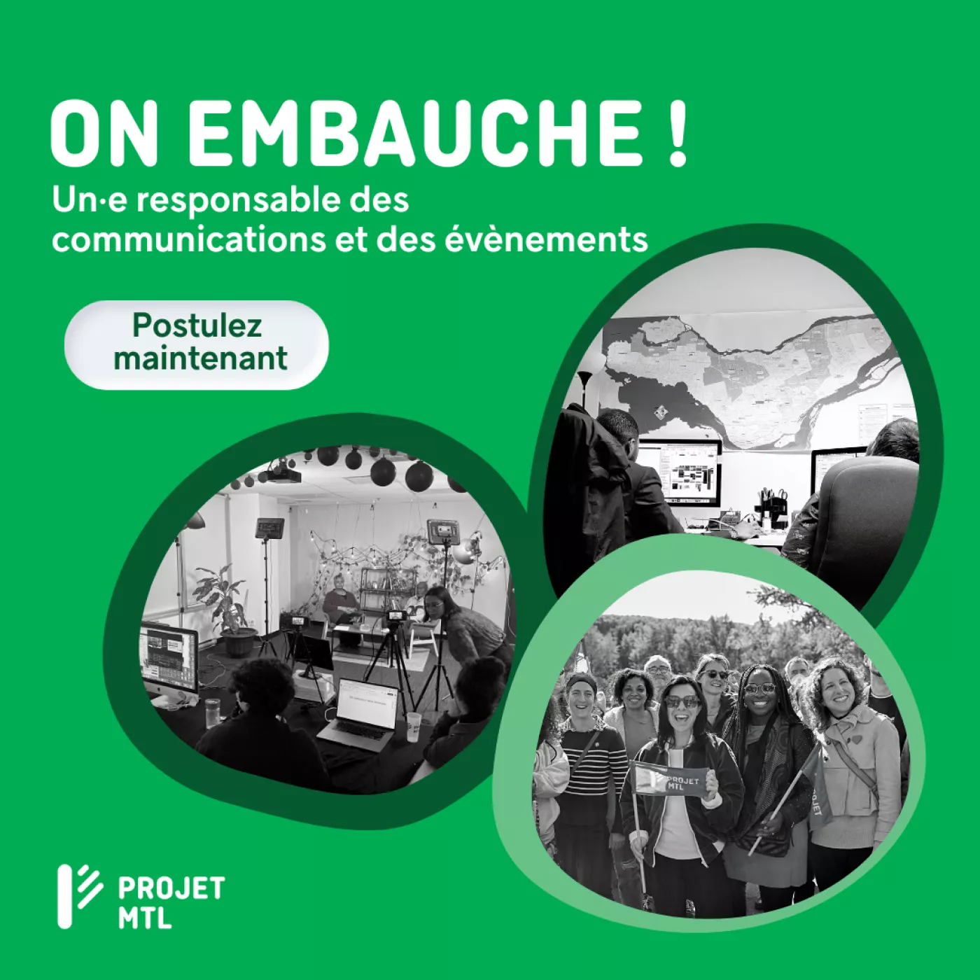 Offre d'emploi : Responsable des communications et des évènements