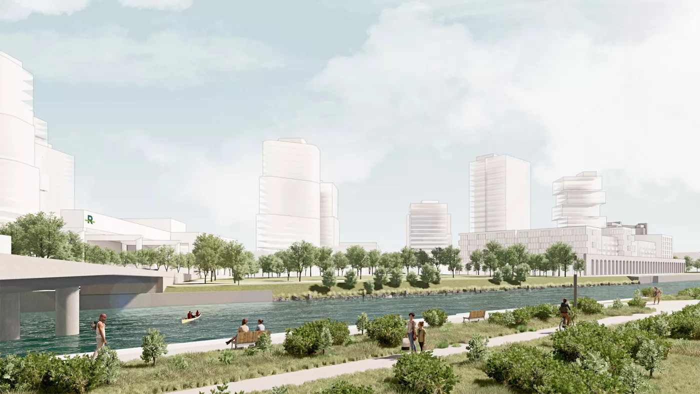Bridge-Bonaventure sector plan unveiled: up to 13,500 homes, 600,000 m2 of economic and institutional activity, 43 hectares of green space